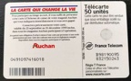 telecarte 50 auchan B98190095832150243