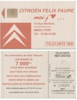 telecarte 120 citroen A 175272 2