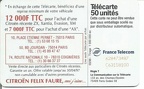 telecarte 50 citroen 628473487C63158100 2
