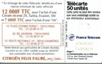 telecarte 50 citroen 628685337C63058114 2