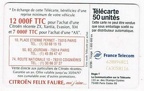 telecarte 50 citroen 628896811C63058116 2
