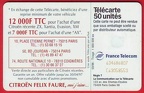 telecarte 50 citroen 6346807C63058553 2