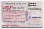 telecarte 50 citroen 639614475C63058255 2