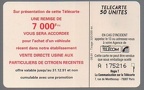 telecarte 50 citroen A 175216 2
