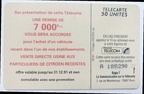 telecarte 50 citroen A 185290 2