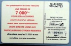 telecarte 50 citroen A 185430 2