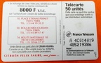 telecarte 50 citroen A 4C014019485219386 2