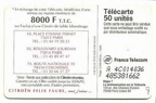 telecarte 50 citroen A 4C014036485381662 2
