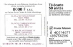 telecarte 50 citroen A 4C014071488756206 2