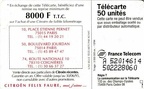 telecarte 50 citroen A 52014614502228060 2