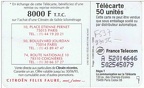 telecarte 50 citroen A 52014646502545079 2