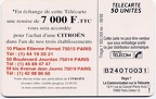 telecarte 50 citroen B240T0031