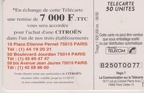 telecarte 50 citroen B250T0077