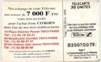 telecarte 50 citroen B250T0079