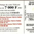 telecarte 50 citroen B250T0099