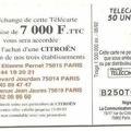 telecarte 50 citroen B250T0100