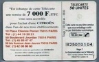 telecarte 50 citroen B250T0104 2