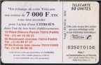 telecarte 50 citroen B250T0158 2