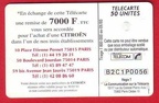 telecarte 50 citroen B2C1P0056 2