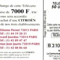 telecarte 50 citroen B310P0102