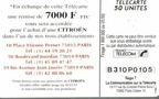 telecarte 50 citroen B310P0105 2