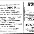 telecarte 50 citroen B310P0123