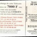 telecarte 50 citroen B310P0159
