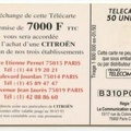 telecarte 50 citroen B310P0161