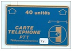 ptt carte telephone 40unites 051 001