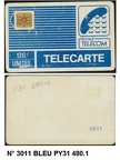 telecarte 120 OFFSET PUCE GEM N 3011