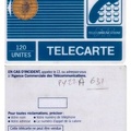 telecarte 120 PY22A-631 PYJAMA BULL OFFFSET