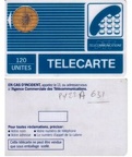 telecarte 120 PY22A-631 PYJAMA BULL OFFFSET
