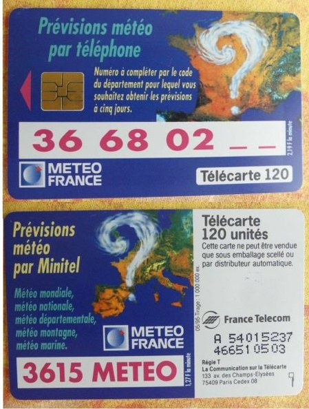 telecarte 120 meteo france A 54015237466510503