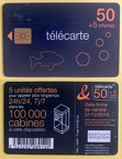 telecarte 50 100000 cabines B93714973653267892
