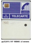telecarte 50 100945 PUCE SC3P7 NOIRE