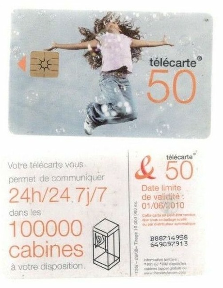 telecarte 50 150000 cabines B88714958649097913