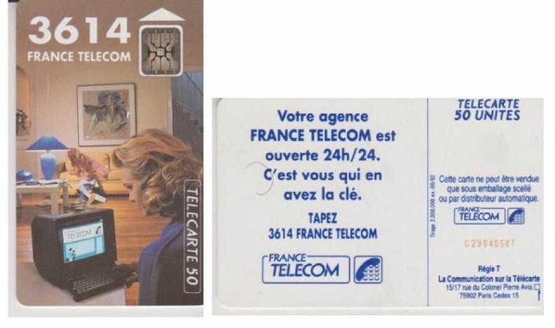 telecarte 50 3614 france telecom C29040587