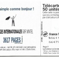 telecarte 50 3617 pages internationales B66110001664705696