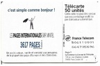 telecarte 50 3617 pages internationales B66110001664705696
