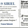 telecarte 50 3619 siriel A 4A013386470133805