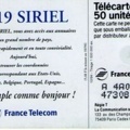 telecarte 50 3619 siriel A 4A013625473081511