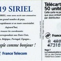 telecarte 50 3619 siriel A 4A013635473181904