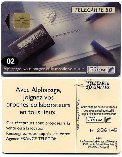 telecarte 50 A 236145
