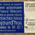 telecarte 50 actions france telecom A 74112054742596897
