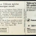 telecarte 50 france telecom mecenat musique A 3B019783