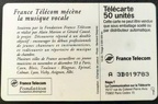 telecarte 50 france telecom mecenat musique A 3B019783