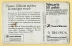 telecarte 50 france telecom mecenat musique A 3B019876