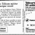 telecarte 50 france telecom mecenat musique A 3C010007