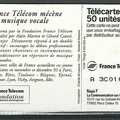 telecarte 50 france telecom mecenat musique A 3C010008
