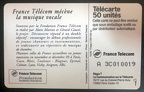 telecarte 50 france telecom mecenat musique A 3C010019